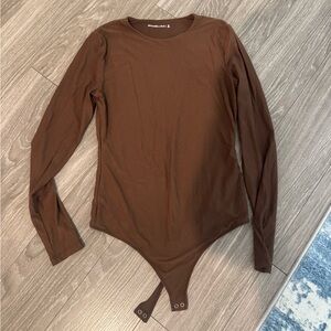 Abercrombie soft matte long sleeve bodysuit